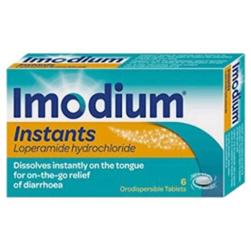 Imodium Instants 2mg Tab 6's | Dissolves instantly on the tongue