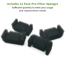 12PCS Foam Filters for Cat Water Fountain Sponge Cat Fountain Filters Pet Fountain Filter Replacement Sponge Filters