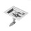 For RV Stainless Steel Panel Lock T-Shaped Folding Handle Door Lock Square Tool Lock Embedded Lock RV Accessories 3