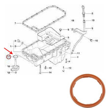 5X Per- E31 E39 E46 E65 323I Z8 O-Ring Sensore di Livello Olio Motore 12611744292