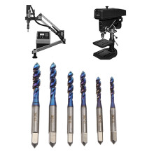6 pezzi punte da trapano per maschiatura 6-32NC US Std Nano Blu