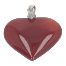 Cristallo di Agata Rossa con Forma di Cuore per l’Équilibrio Energetico e Decorazione, Pietra di Guarigione