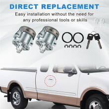 Door Lock Cylinder with Keys 7C3Z1521990A for  Ranger Explorer Expedition F150 F250 F350 F450 E150 E250 E350