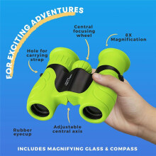 Kids Binoculars 8 X 21 Compact Telescope Suitable for Bird Watching, Camping, Traveling, Games, Binoculars Kids Toy