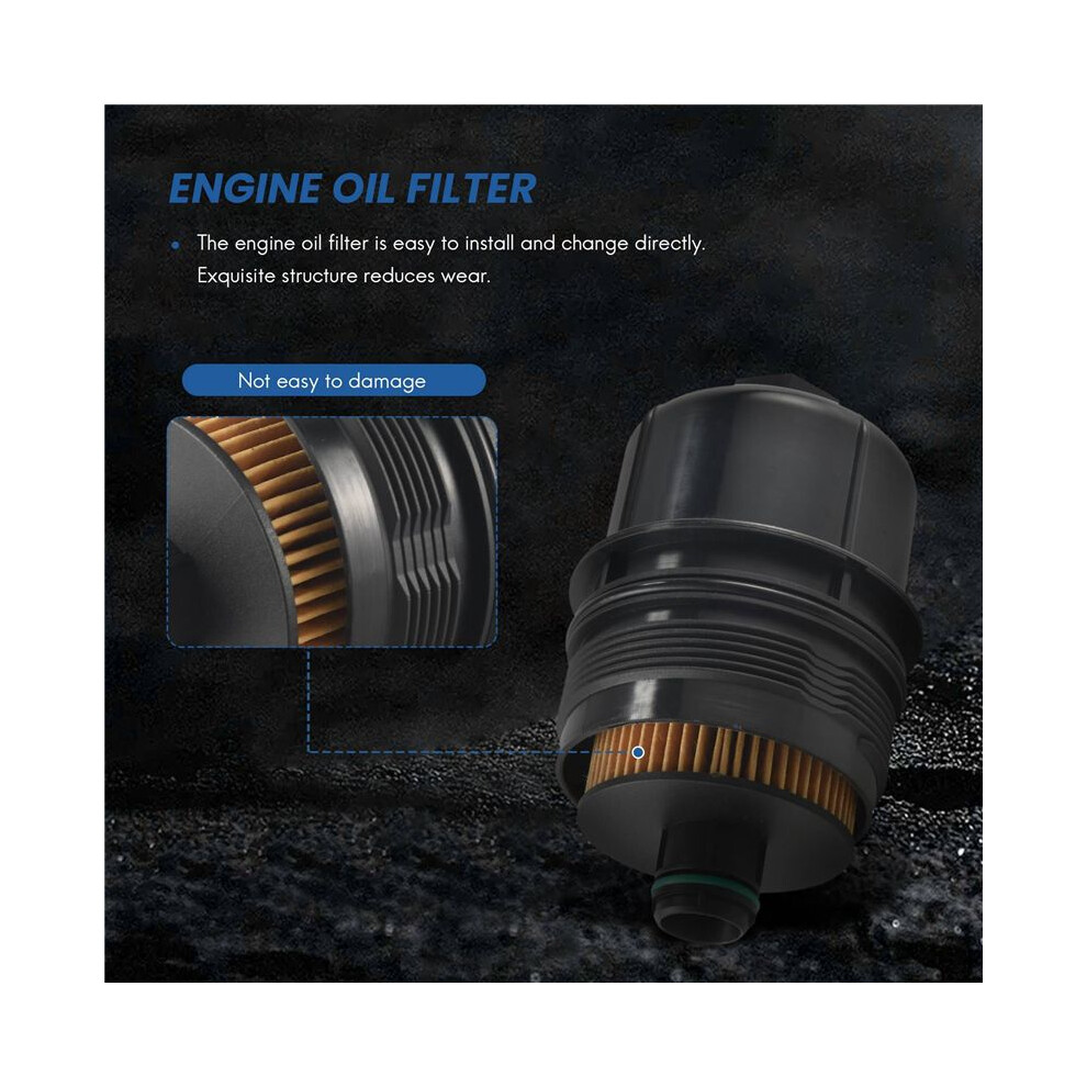 3Pcs Car Engine Oil Filter For Gladiator Jl Ram 1500 2020 2021 68507598Aa 68498720Aa Oil Filer Housing Cap 4712896301258