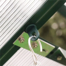 100Pcs Greenhouse Hooks Hanger, Plastic Greenhouse Twists Clips Fixing Clips Greenhouse Insulation Accessories
