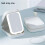 LED Three-Color Adjustable Makeup Mirror, Three Colors Brightness Adjustable Makeup Mirror with Lights 4