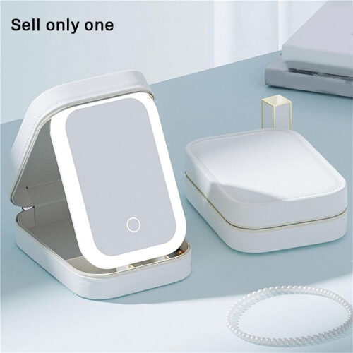 LED Three-Color Adjustable Makeup Mirror, Three Colors Brightness Adjustable Makeup Mirror with Lights 2
