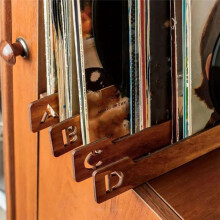 Divisores de Discos de Vinilo,Divisores de Discos,Divisores Alfabéticos de Almacenamiento de Discos de Vinilo AZ (2 Juegos)