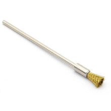 20 Stuks Koperen Draadborstels met Verlengd Handvat - Metaalroest Verwijderen, Polijsten, Reinigen - 6 mm Diameter