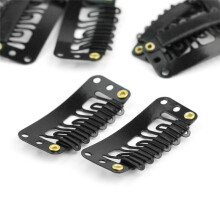 100Pcs 6-Teeth U-Shaped Hair Clips Hair Extensions Snap Clip for Women Metal Wig Comb Clips for Hair Extensions