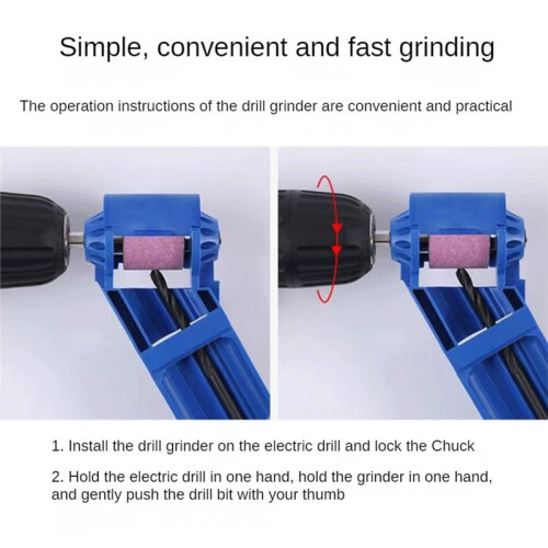 3Set Drill Bits Set Sharpener Bit Tool Tools and Gadgets Drill Bit Sharpener Drill Bit Tool Accessories-B 2