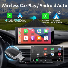 Adaptador CarPlay Inalámbrico 2 en 1 para OME con Conexión Inalámbrica A CarPlay Android Auto Conectar y Usar para para