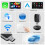 2 in 1 Wireless CarPlay Adapter for OME Wired to Wireless CarPlay Android Auto Plug and  for 5
