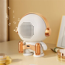 Astronaut Wireless Speaker Tws Cute Desktop Space Robot Subwoofer Speaker for Home Outdoor Gift-B