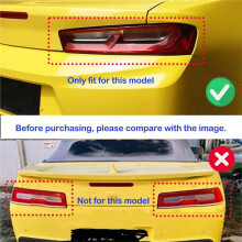 Smoked Black Tail Light Cover for Camaro 2016-2018 Rear Light Guards Trim Accessories