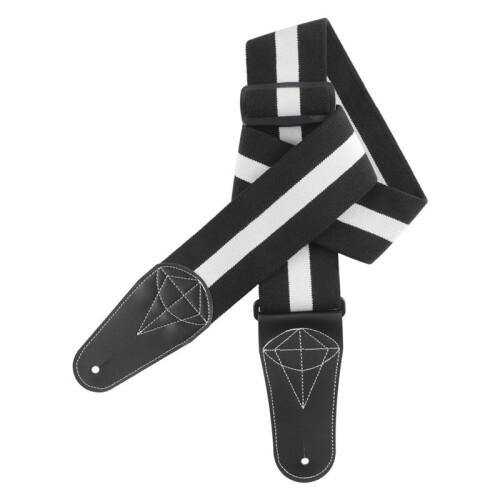 Gitarrrem Elgitarr Basremmar Mjuka Justerbara Akustiska Gitarrrem Svart+Vit 2
