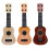 Kaffe för Barn Klassisk Ukulele Gitarrleksak Tidig Utbildning Liten GitarrfesttillbehöR Justerbar 2