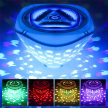Underwater Disco Light Fish Pattern Fountain Projector Light Color Battery Operated for Disco Pool Party Pool Lights