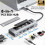 Eight in 1 USB HUB with Disk Storage Function M.2 SSD NVMe  Type-C to -Compatible USB C Dock Station for Laptop 2