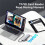 Eight in 1 USB HUB with Disk Storage Function M.2 SSD NVMe  Type-C to -Compatible USB C Dock Station for Laptop 4