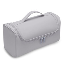 Portable Hidden Hook Hair Dryer Box, Anti-Slip Hairdressing Tool Bag, Waterproof Large-Capacity Storage Bag Gray