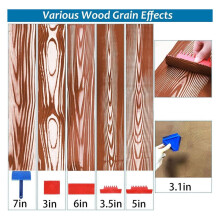 Wood Grain Tool,9Pcs Fake Wood Grain Roller Paint Brushes Graining Tool Paint Like Wood DIY Painting Tools