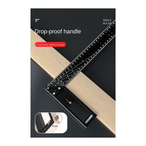 Multi-Angle Measuring Ruler-High Quality Professional Measuring Tool, Universal Combination Angle, 45/90 Degree 2