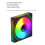 Chassis Cooling Fan Desktop Computer Host Cooling Fan Desktop Host Cool Lighting ARGB Chassis 3