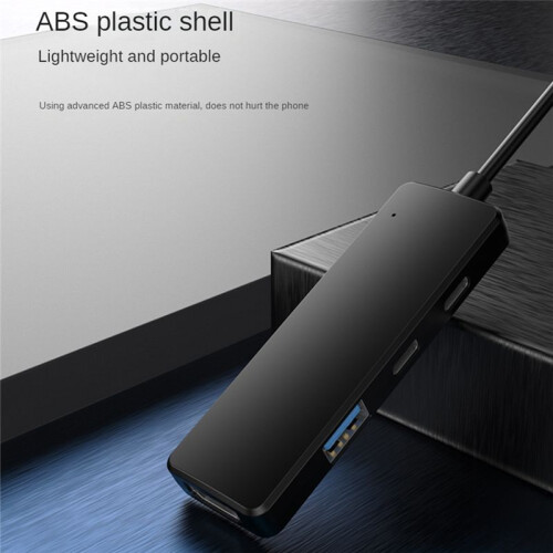 4-In-1 Type C HUB Dock USB C Hub to 4K -Compatible USB 3.0 Adapter Type C PD Charging Dock USB C Splitter 2