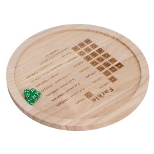 Bandeja para dados Farkle - Madera de pino natural, 30 cm