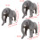 Elephant Stuffed Animals Plushes Soft Kids Sleeping-No. 48 3