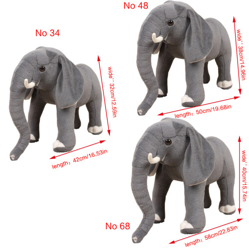 Elephant Stuffed Animals Plushes Soft Kids Sleeping-No. 48 2