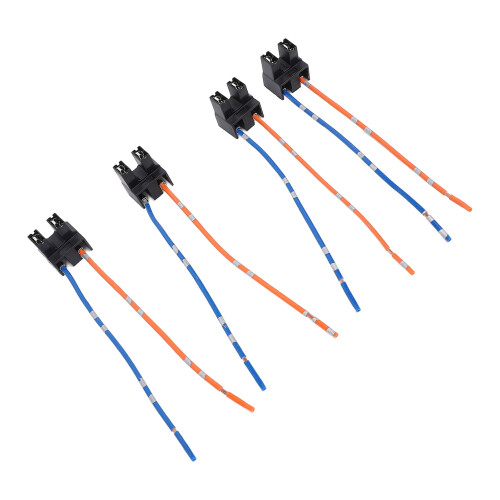 4pcs H7 Headlight Socket Wiring Harness DC12-24V for Halogen Bulb 2