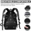 Mochila  para Laptop de Viagem, Bolsa Antirroubo Empresarial, Fina e Resistente, À Prova D'Água, para Laptops de 18 Polegadas com Porta de 2