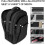 Mochila  para Laptop de Viagem, Bolsa Antirroubo Empresarial, Fina e Resistente, À Prova D'Água, para Laptops de 18 Polegadas com Porta de 3