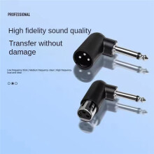Paquete de 5 Cabezales Convertidores para Sistema de Micrófono Inalámbrico de 3 Pines, Conector Hembra de 6,35 mm para Guitarra Eléctrica.