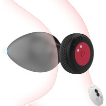 (S) Male Sex Toys Anal Plug Vibrator Butt Plugs Anal Toy with Remote Control 10 Vibration for Beginners Advanced, Gay Sex Toy for Men Women