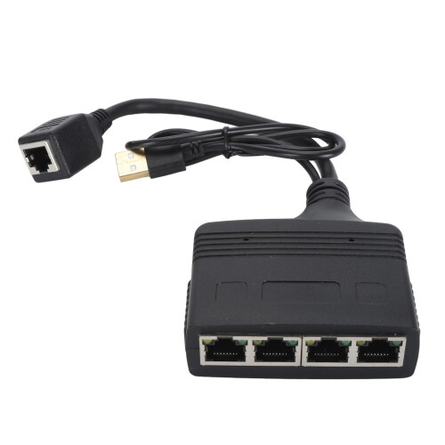 Diviseur Ethernet Gigabit 1 à 4 sorties 1000 Mbps RJ45 1