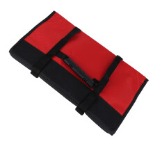Heavy Duty Oxford Tool Roll Up Bag 78x45cm, Multiple Pockets, Red