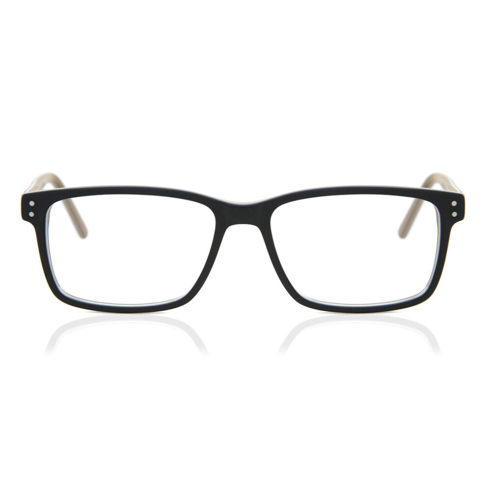 Smartbuy Collection Black Full Rim Square Kaya A84g Unisex Eyeglasses