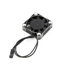 Ventilador de Resfriamento de 40 Mm Gira 16000 RPM 5-8,45 V para 1/10 1/8 1/12 RC Car Motor Brushless AcessóRios para Carro Rc, Prata