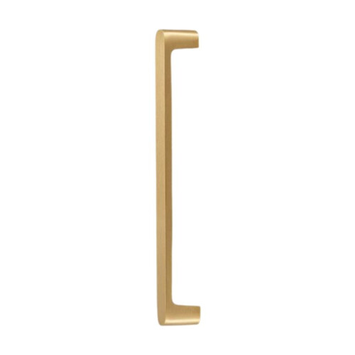 Solid Brass Simple Style Kitchen Handle Cabinet Drawer Wardrobe Gold Handle, Comfortable Feel, Hole Distance 128 mm