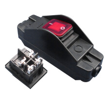 30A 24V JR-617 Waterproof Medium Flat Round Silver Contact Double Cut Dust-Proof