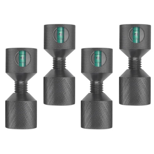 4 Peças de 1-1/8 Polegadas de Pino de Alinhamento de Flange de Alumínio com Dois Furos, Pinos de Posicionamento de Gradiente com Dois Furos para