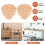 24Pcs Boho Rattan Dresser Knobs Round Wooden Drawer Knobs Cabinets Dresser Handles Hardware Pulls Cabinet Knobs 4