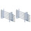 10Pcs Countertop Benchtop Joiner Joint Connector M6 Thread Bolt Half Moon Shaped Bracket Dog Bone Fastener 1