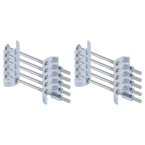 10Pcs Countertop Benchtop Joiner Joint Connector M6 Thread Bolt Half Moon Shaped Bracket Dog Bone Fastener