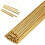 40 Pcs Brass Rods 1.5 mm Brass Welding Brazing Rods Copper Alloy Solid for DIY  Drift Punches Handle Lathe 1