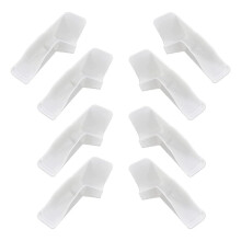 8pcs RV Gutter Spouts, White Rain Gutter Extensions to Protect the Top of RV in Rainy Days,Reduce Dirt and Black Streaks